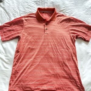 adidas Men's Polo Shirt - Red Stripes